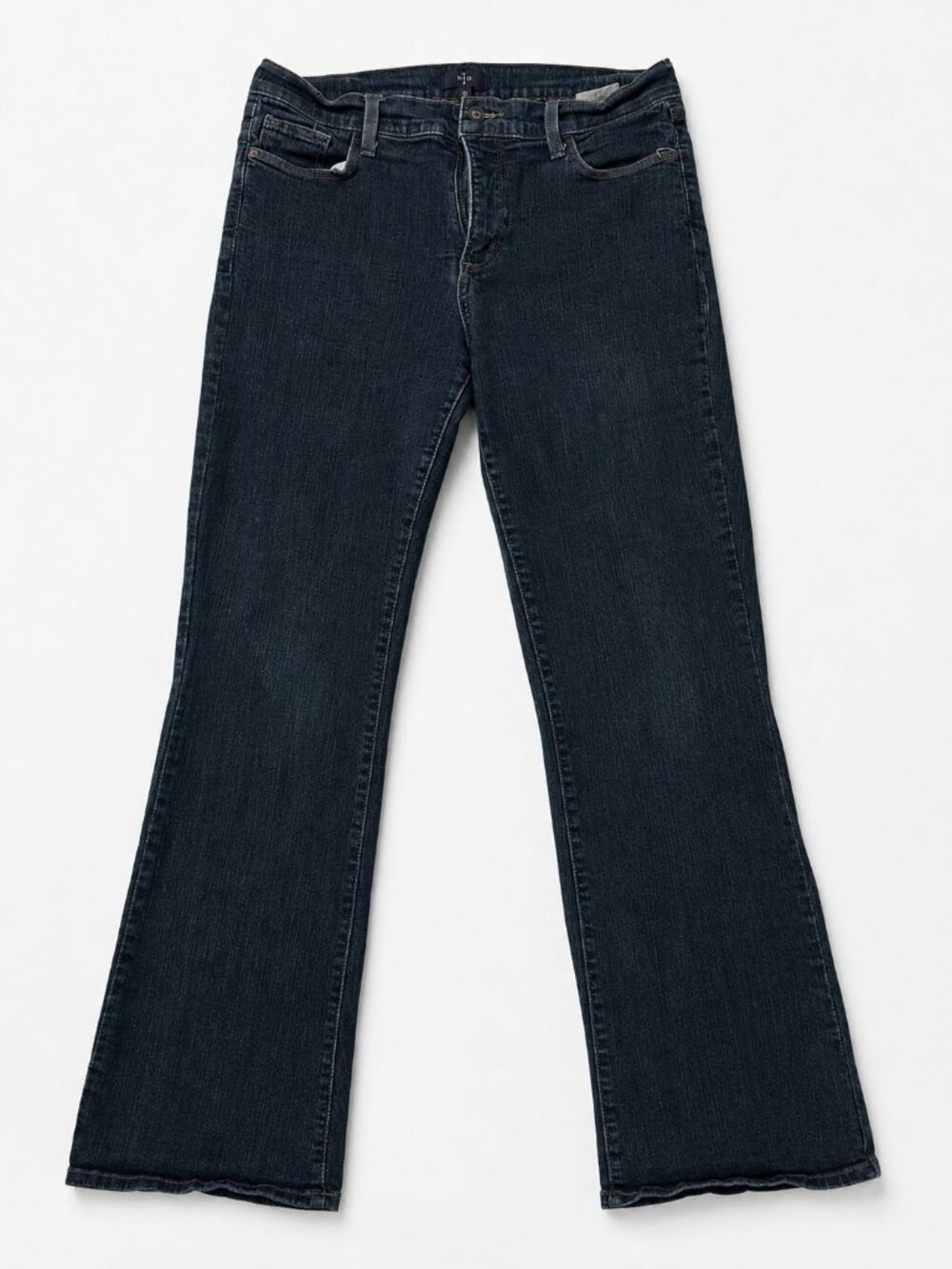 NxD YJ Women's Dark Wash Bootcut Jeans Size 12 Made USA Stretch Denim
